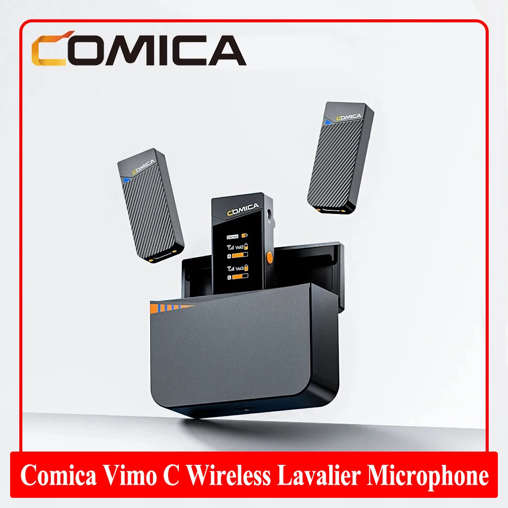 

Comica Vimo C C3 C2 2.4G Wireless Lavalier Microphone Lapel Mini Mic for Smartphone Camera Vlogging Streaming Interview YouTube