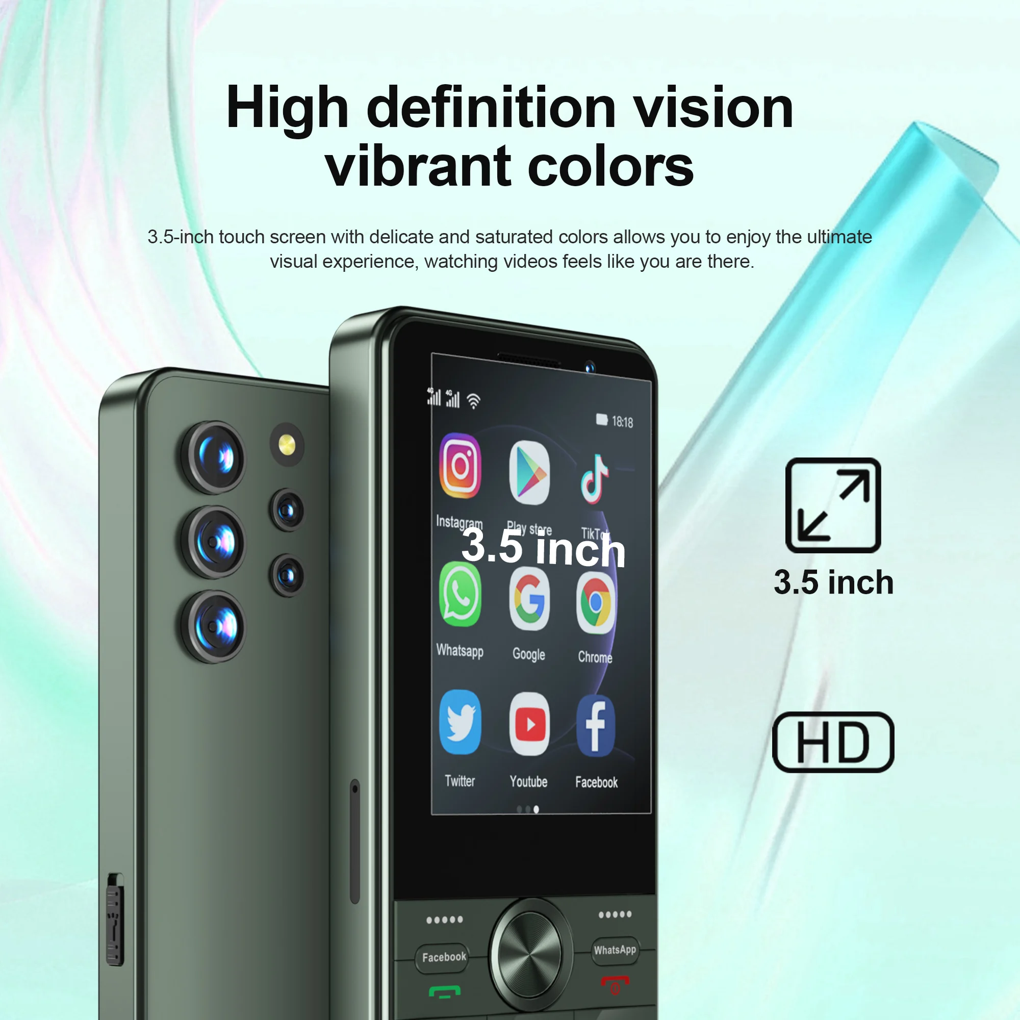 SERVO F25 PRO 4G LTE Smartphone 3.5" Touch Display Android System 2GB+16GB WiFi Hotspot Torch 2 SIM Card Button Smart Cellphones