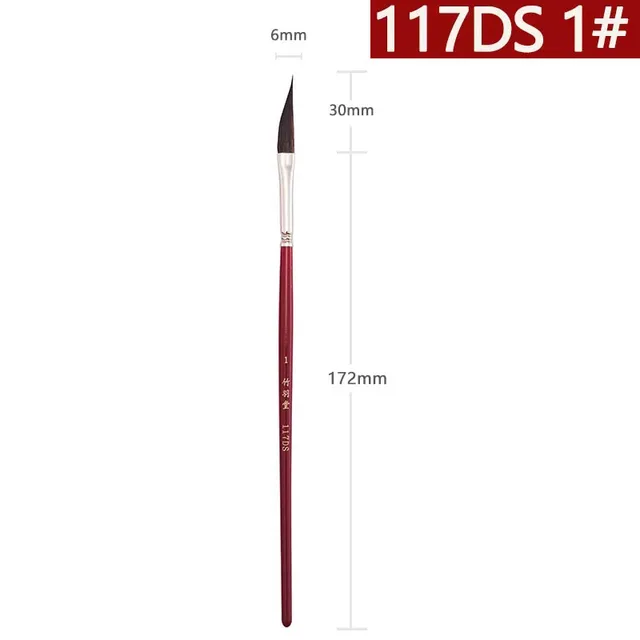 Artist Long Dagger Paint Brush Squirrel Hair Painting Brushes Set For