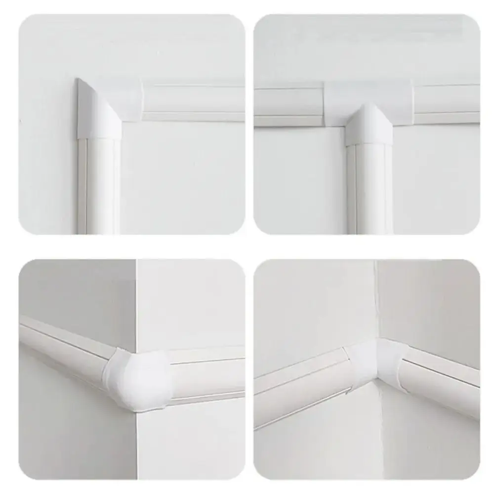 PVC Floor Cord Cover Corner Connector Slot 90 Degrees Internal External  Corners Connector Floor Cable Protector Cable Management - AliExpress