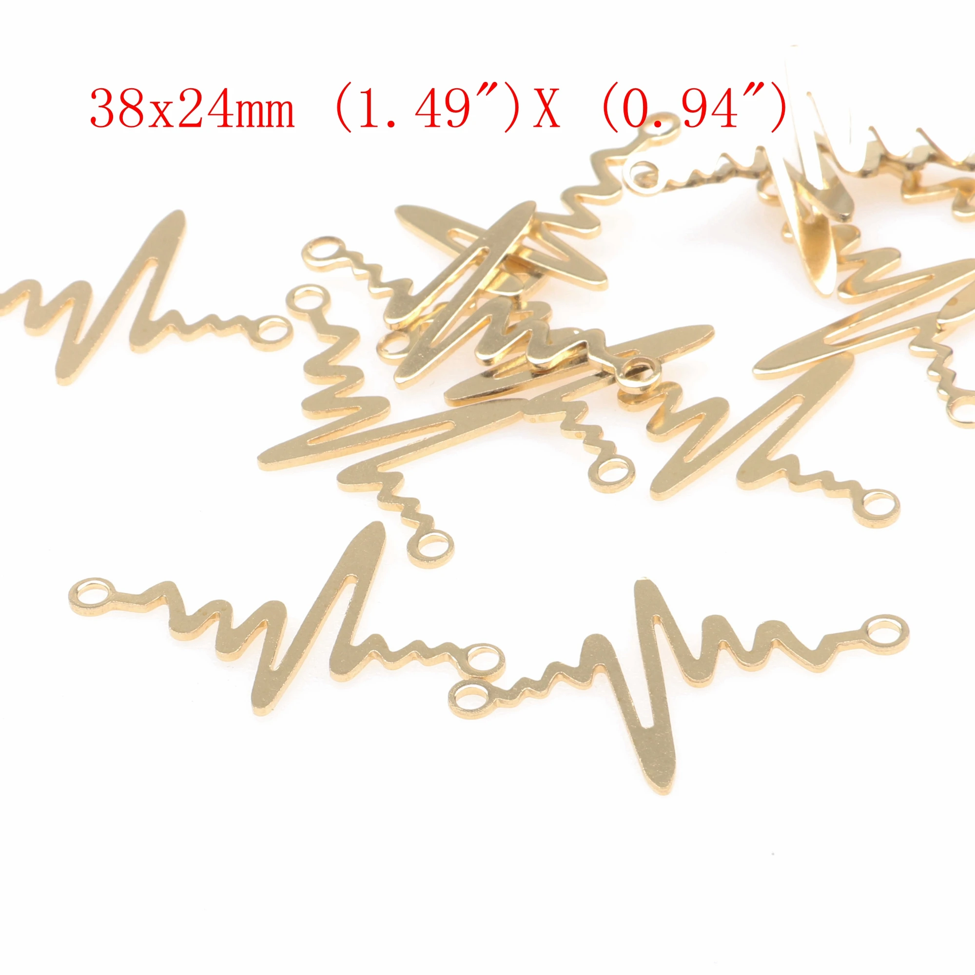 Roh gehämmerte Messing-Charms, Geometrie-Stecker, Zubehör für DIY-Ohrringe, Halskette, Armband, DIY-Herstellung, Schmuckzubehör – Detail 14
