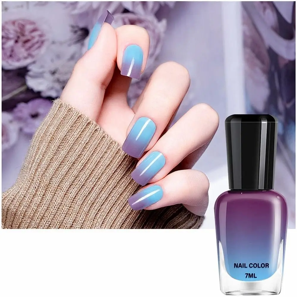 GetUSCart- Modelones Color Changing Gel Nail Polish, 1Pcs 15ML Purple Blue  Purple Glitter Mood Temperature Change Gel Polish Set Soak Off Nail Polish  Gel DIY Home Salon LED Nail Art Manicure Gifts