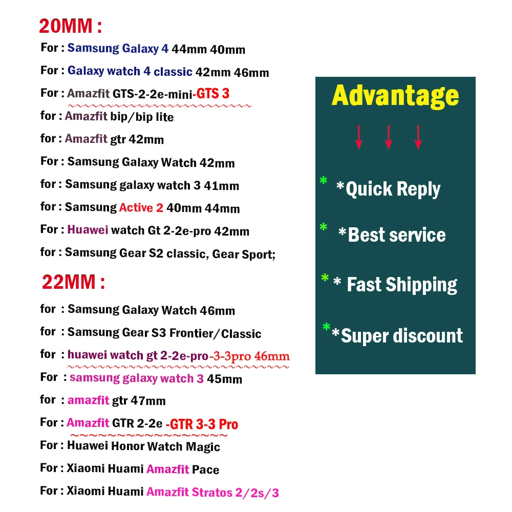 Cinturino per orologio 22mm 20mm per Samsung Galaxy Watch 4 classic/Active 2/3/gear s3 frontier Smartwatch braccialetto magnetico cinturino milanese_voghion.com