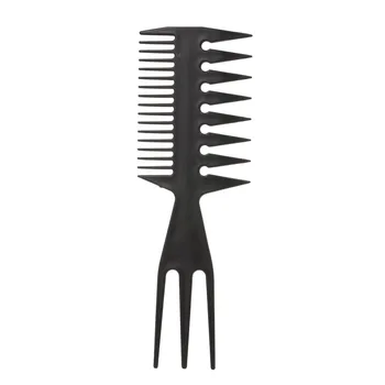 Pettini in plastica 3 in 1 Pettine per capelli districante a denti larghi e sottili per le donne Pettine antistatico per capelli ricci Parrucchiere Styling per uomo 1