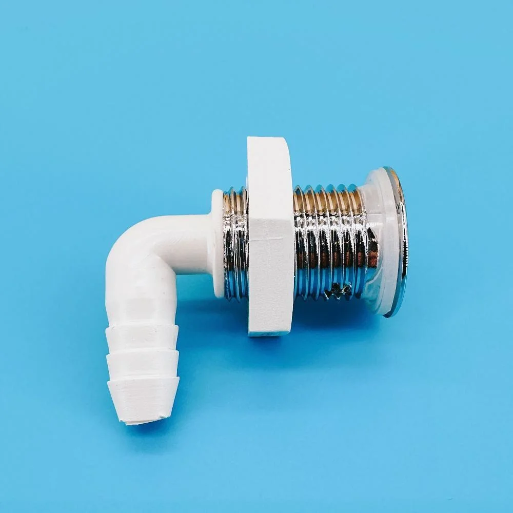 7mm Nozzle 25mm Cover Ultra-thin Curved Bathtub Bubble Nozzle Chromed Cap PVC Base Massage Bathtub Air Jet