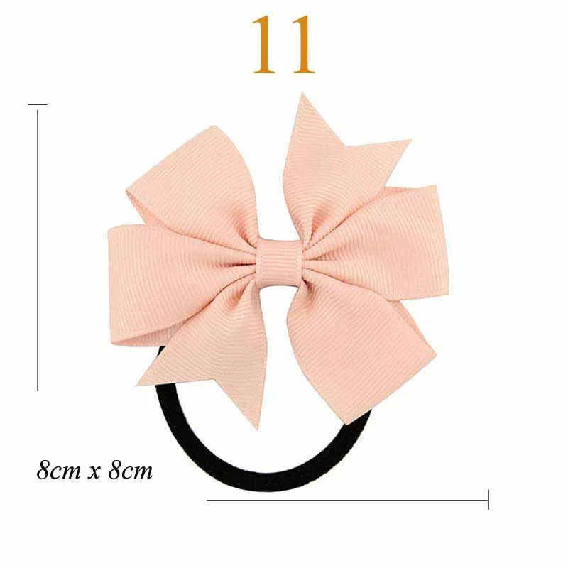 Elastic Hairband with 3 Knot and Floral Ribbon Accents - Handmade Girls' Party Hair Accessory