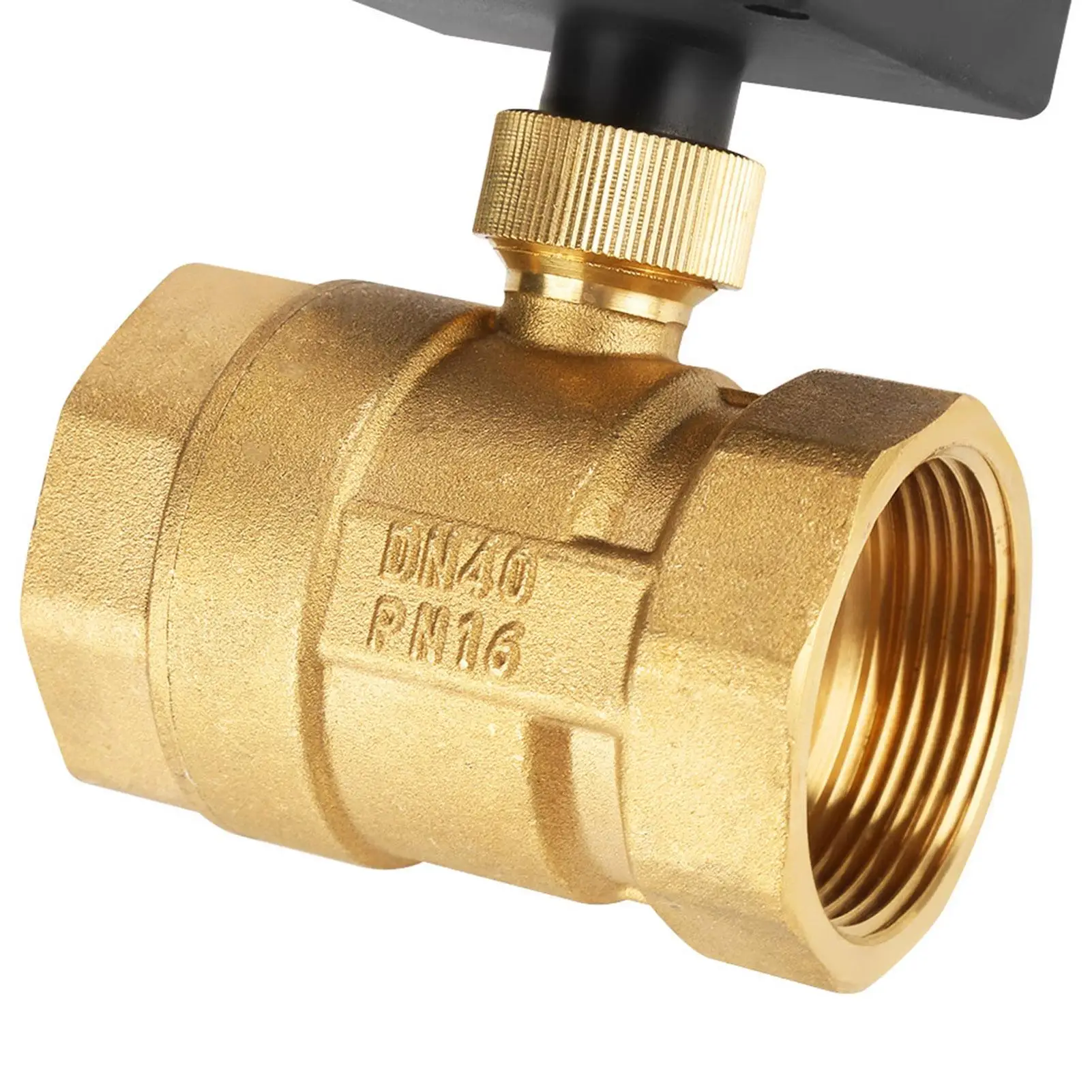 AC220V Electric Solenoid Ball 3-Wire Brass 2-Way DN40 G112 Water Usage