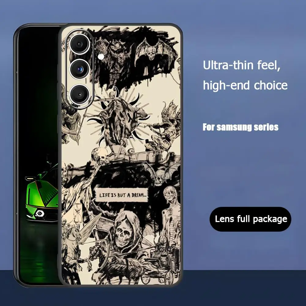 Avenged Sevenfold Band Design Soft Black Phone Case
