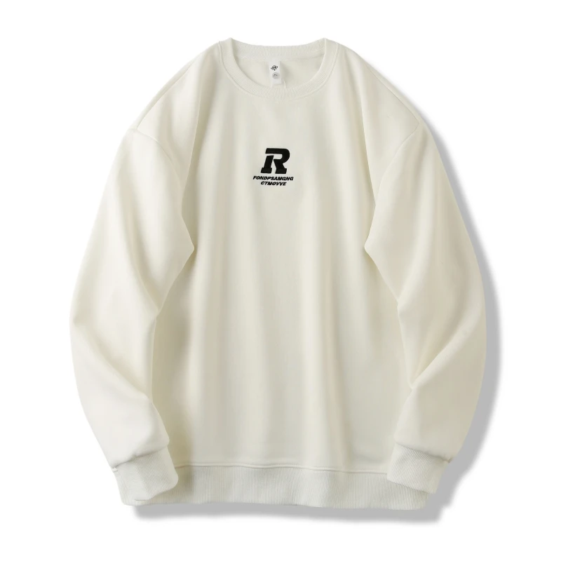 

CUMUKKIYP Vintage and Trendy Hoodie with 2023 New American Autumn and Winter Fashion Letter Print and Embroidery for Youth