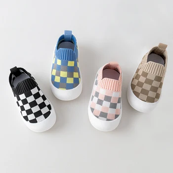 2024 Spring  New Slip-on Toddler Shoes  Baby First Walkers Kids Boys Girls Autumn Non-Slip Sneakers Sport Shoes 1