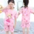 Kids Summer Baby Tops Toddler Tees Night Suit Baby Homewear Boy Sets Girl Pajamas Clothing Cartoon Short Sleeve Casual Wear nightgowns elegant Sleepwear & Robes