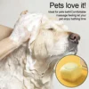 Pet Bathing Brush Soft Silicone Massager Shower Gel Bathing Brush Clean Tools Comb Dog Cat Cleaning Grooming Supplies 2