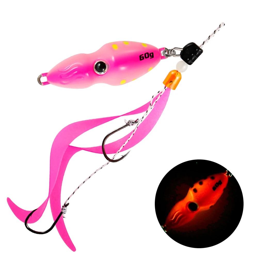 JIGGINGPRO 45 グラム 60 グラムスイッチジグ海水釣り餌オフショア