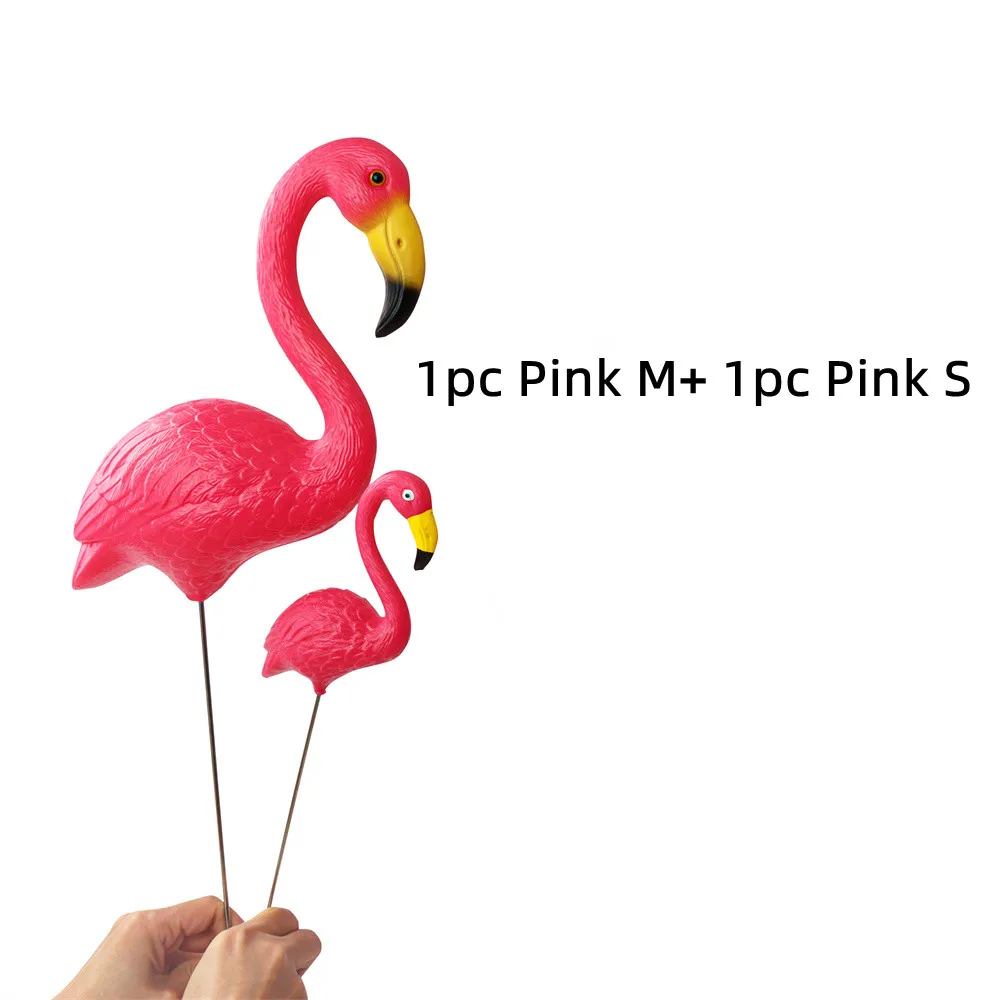 Charming Pink Flamingo Yard Decoration - Mini Garden Stake Ornament