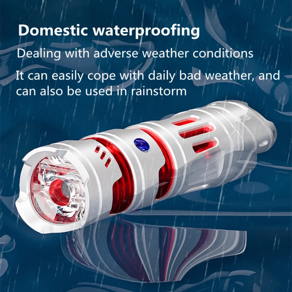 캠핑 낚시를 위한 Fidget Spinner로 충전식 새로운 크리에이티브 EDC LED 손전등 Type-C