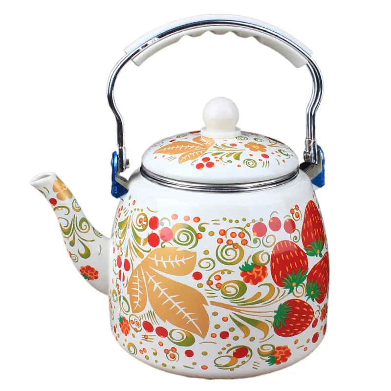 Thickened enamel restaurant milk tea pot boiling water cold 3.3L with mesh