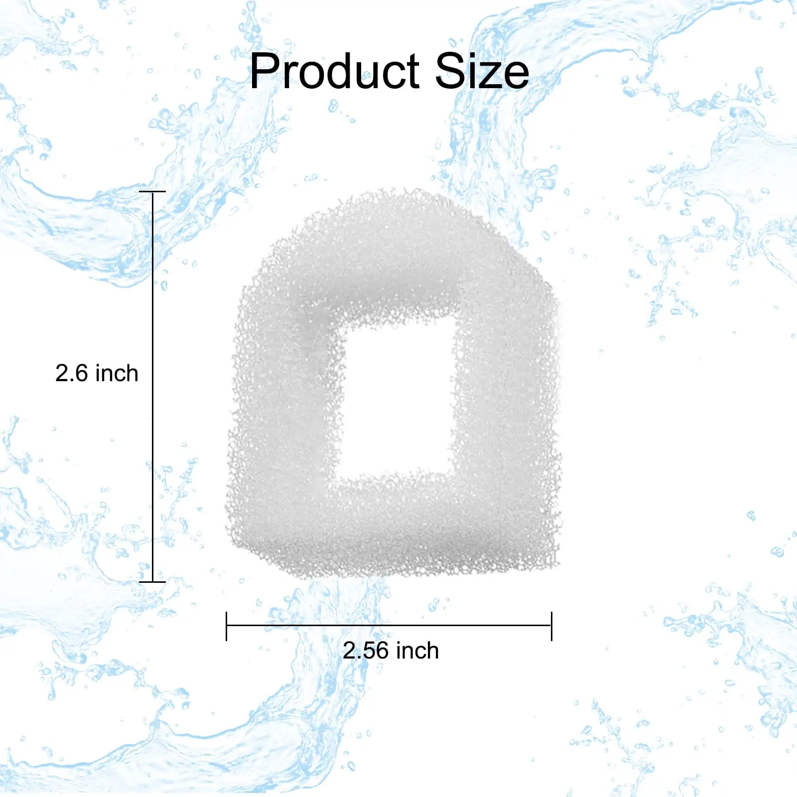 Description Picture 4 of item8 Carbon Filters 8 Foams Pre-Filter Replacement Compatible with PetSafe Avalon/Pagoda/Sedona Dog and Cat Pet Water Fountain