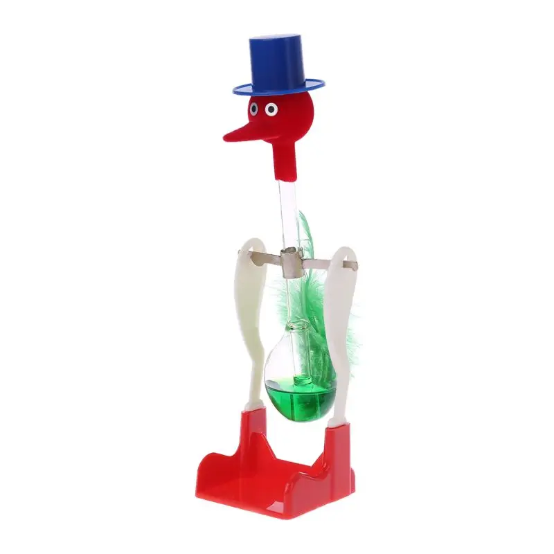 1Pc Non-Stop Liquid Glass Drinking Lucky Bird Duck Desk Toy Perpetual Motion New DropShipping