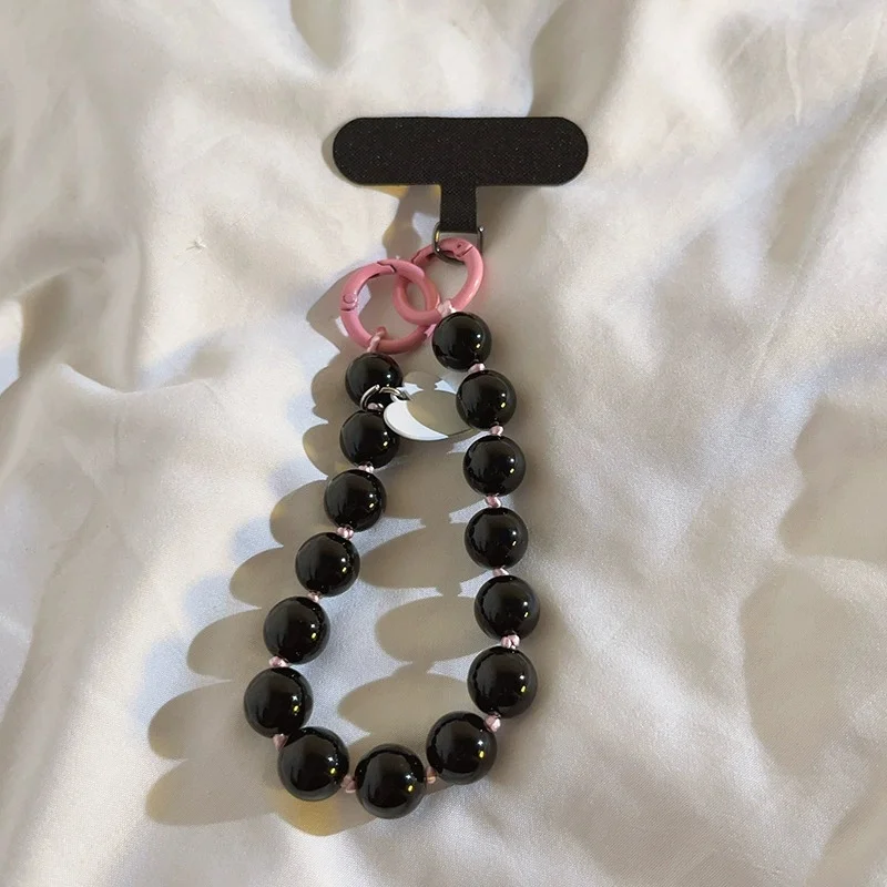 Beaded Adjustable Charm Wristlet Bracelet with Detachable Lanyard