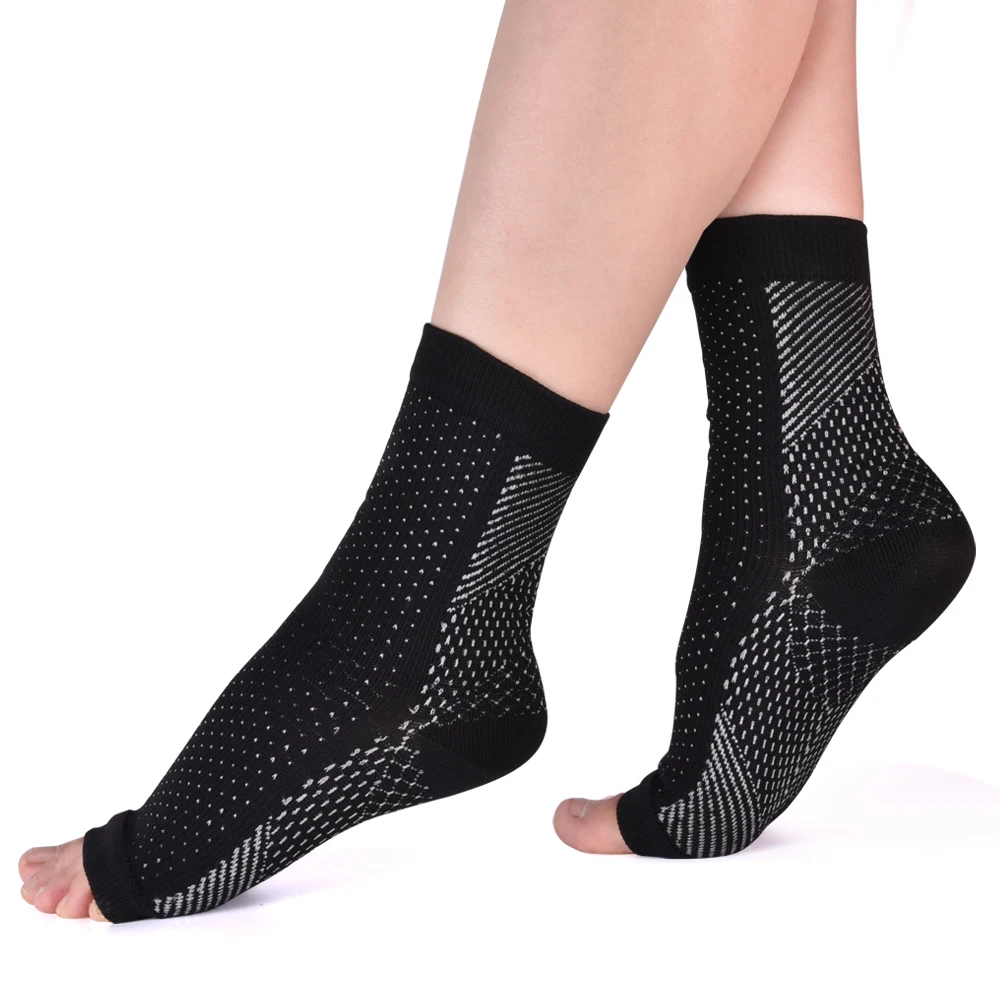 5 Pairs Neuropathy Socks for Men Women Ankle Compression Socks for Neuropathy Ankle Support Brace Plantar Fasciitis Swelling