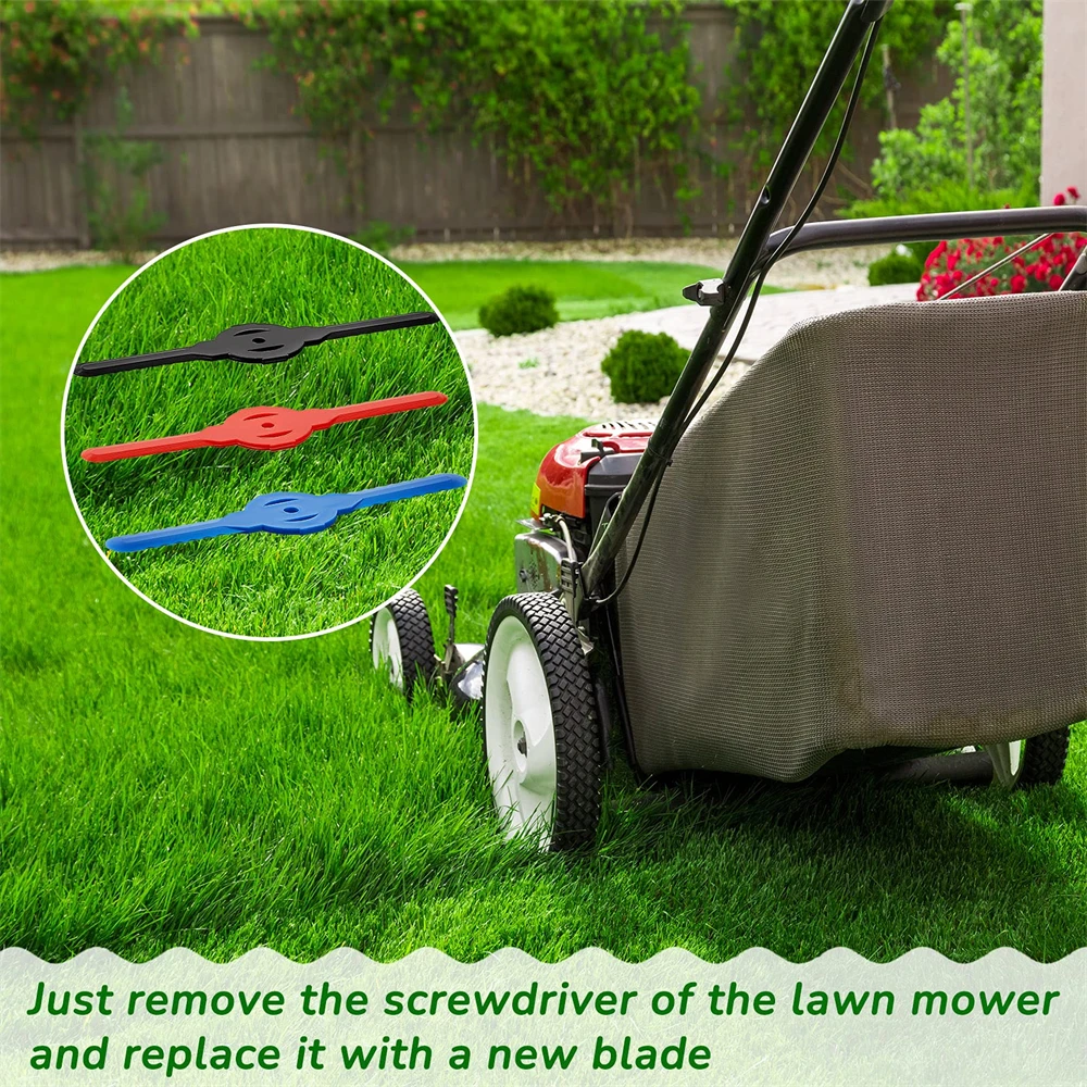 Description Picture 4 of item6/12/20pcs String Trimmer Head Blades Replace Plastic Cutter Blade Replacement Lawn Mower Weed Wacker Eater Head Replacement