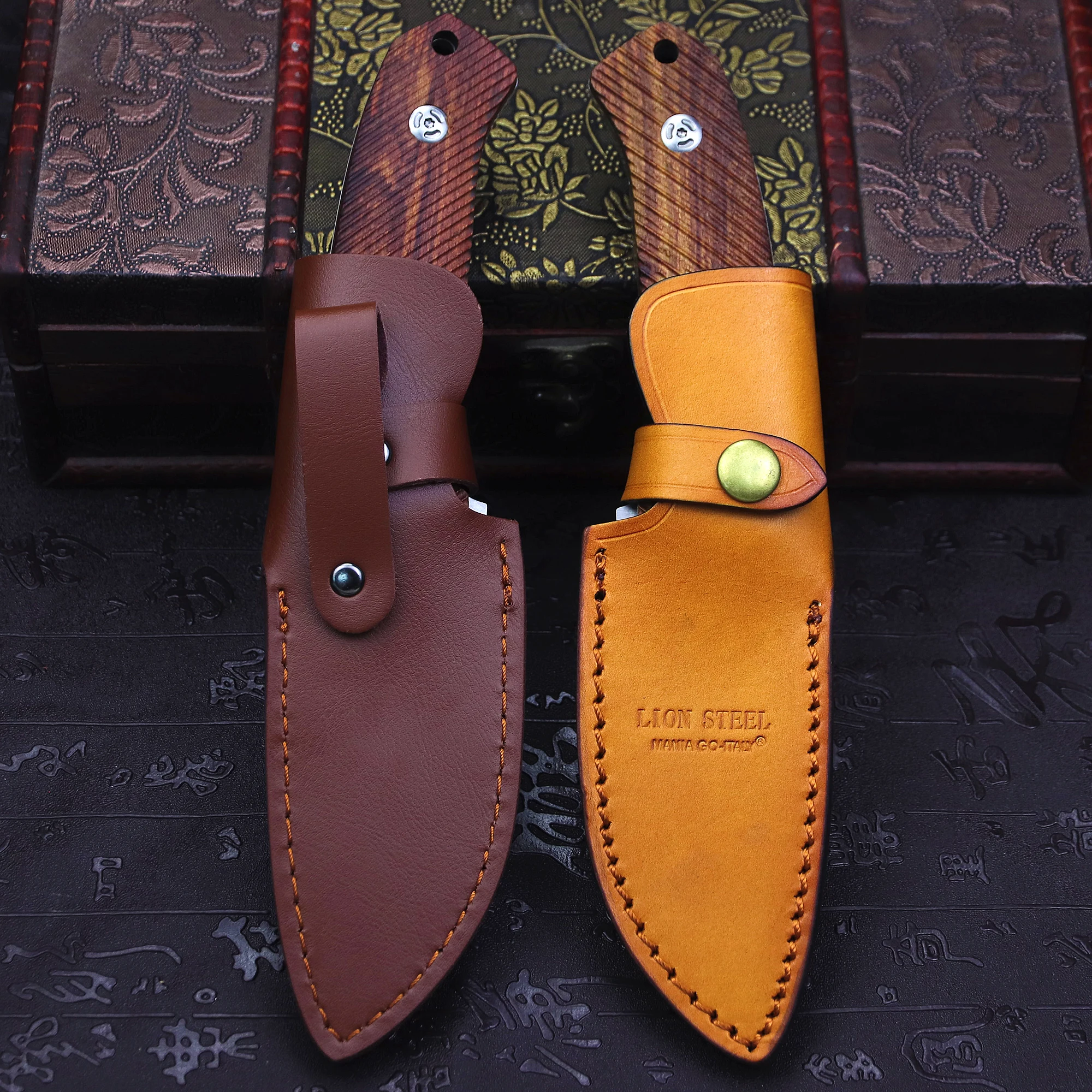 Italy (Lion Steel)M3 Full Tang DC53 steel jungle survival knife, camping EDC tool knife, outdoor hunting knife 6