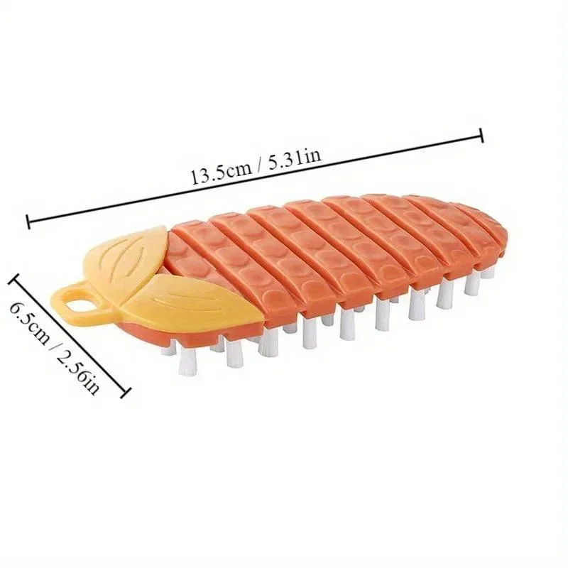 Fruit and Vegetable Brush Bendable Cleaning Brush Kitchen Tools Fruit and Vegetable Pan Bowl Clean
