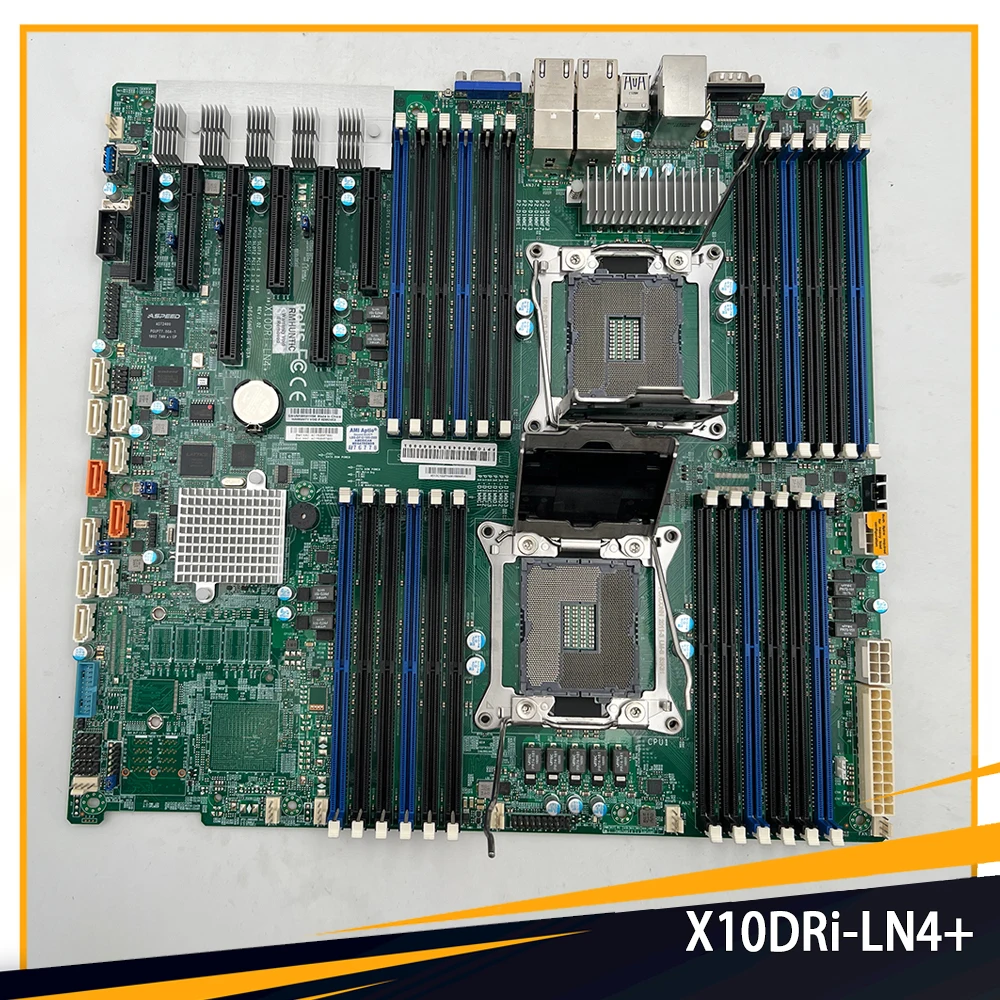 

X10DRi-LN4+ For Supermicro E-ATX LGA 2011 DDR4-2400MHz C612 10XSATA 3 Dual-Way Server Motherboard