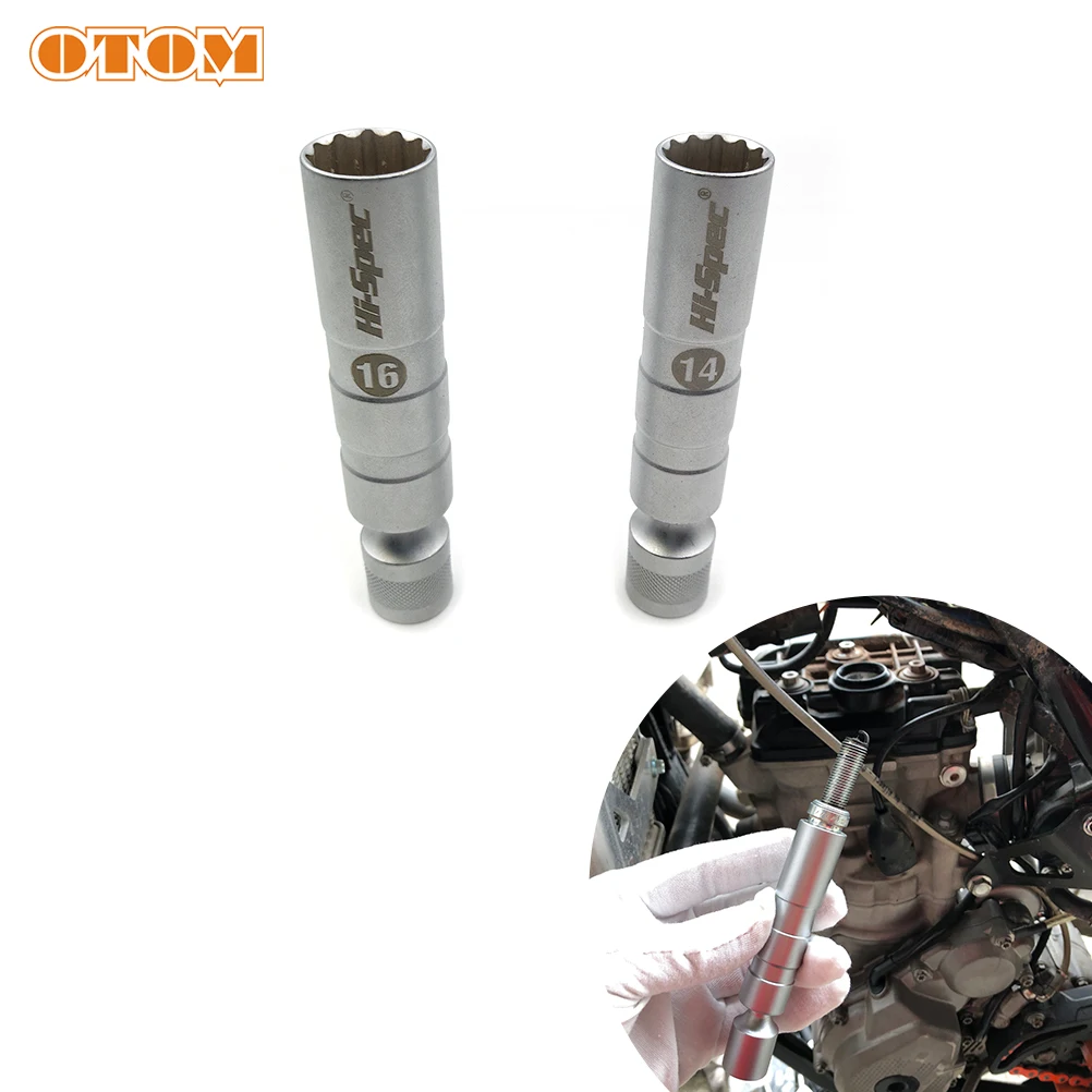 

Универсальный гаечный ключ OTOM для удаления точек, 14 мм/16 мм, магнитная Свеча зажигания, втулка, инструмент для удаления автомобиля, 12 углов, привод 3/8 дюйма