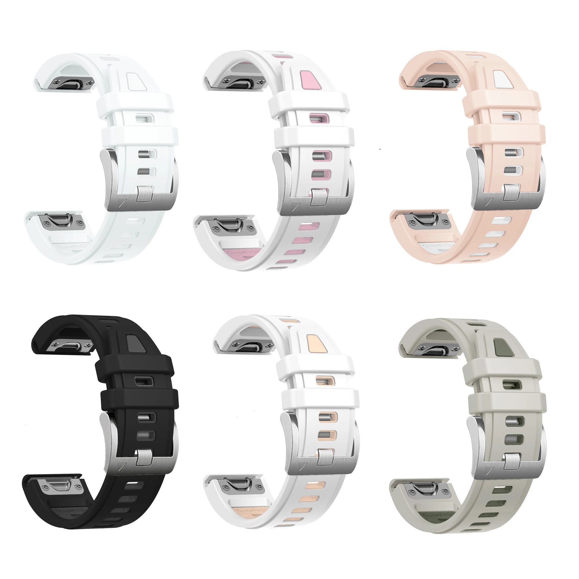 Enhanced Silicone Wristband for Garmin Smartwatches - 43mm