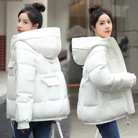 Women Winter Down Padded Jacket Women Hooded Parkas Coat 2022 Winter New Thick Warm Cotton Coat Winter Jacket Female Outwear 5