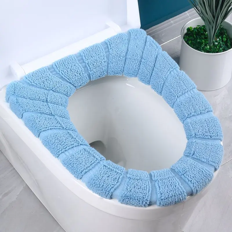 Y Nordic Style Toilet Mat Household Toilet Seat Winter Thickened Seat Universal Closestool Cushion Washable