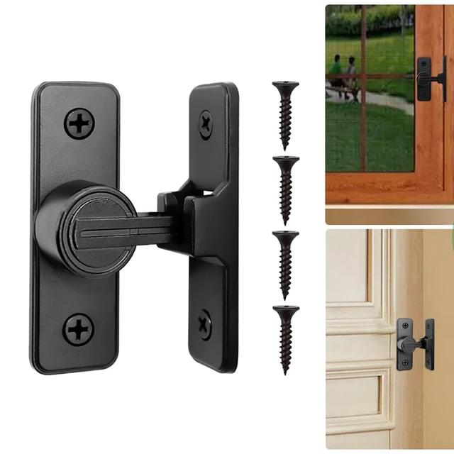 Lot de 1 Verrou de Porte Coulissant, Serrure Porte Interieure Porte de  Jardin, Loquet Porte Coulissant