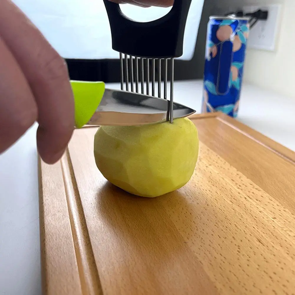 Quick Easy Slicing Tool Vegetable Slicer Tool Stainless Steel Onion Cutter Slicer Set for Kitchen Vegetable Chopper for Potato