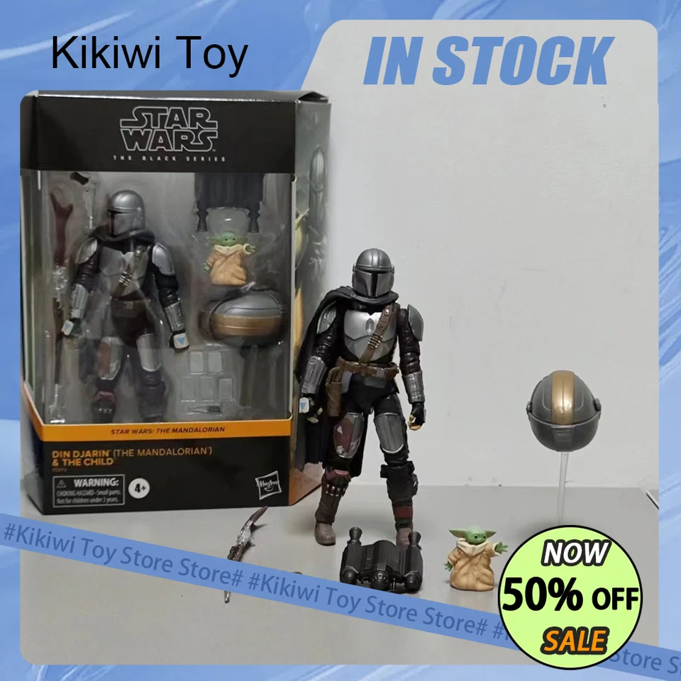 Figurine The Mandalorian Din Djarin & Grogu (Child) - Arvala-7 - Black Series 15 Cm Hasbro
