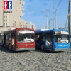 Double E Rc Bus 6 CH 2.4G Radio Controlled Car City Express High Speed One Key Start Function Sound and Light Toys Boys Children 1