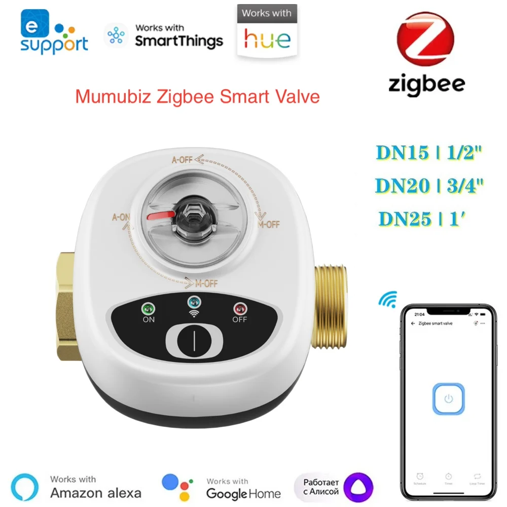 UseeLink Valve D'eau Zigbee, Minuterie D'irrigation Automatique Compatible Avec Alexa Et Google