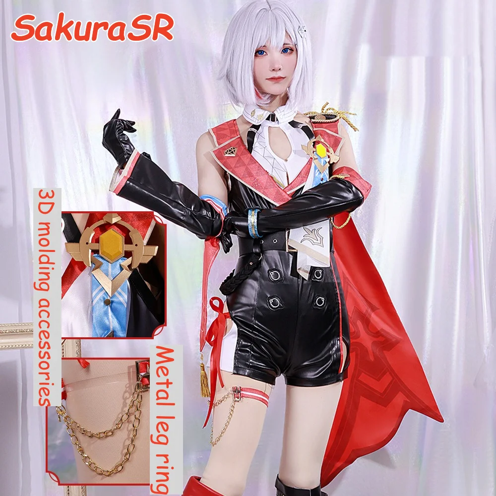 

Game Honkai Star Rail Topaz Cosplay Costume Role Play Comic Con Dress Hallowmas Party Wigs Animation Prop 3D PU