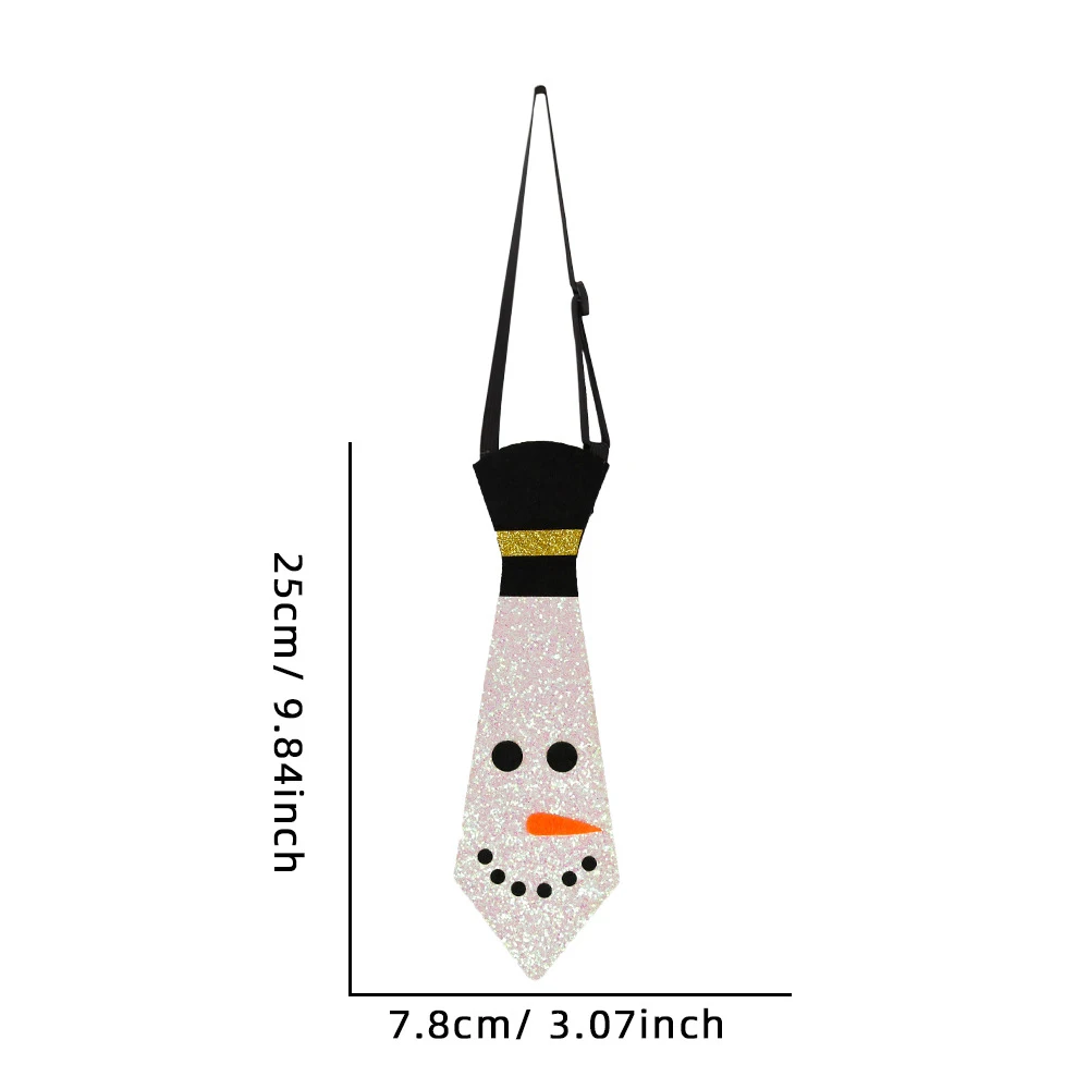 Weihnachten Krawatten Dekor Weihnachtsmann Schneemann Krawatten Weihnachten Filz Crava Xmax Party Kostüm Zubehör Weihnachtsdekoration 2025 – Detail 8