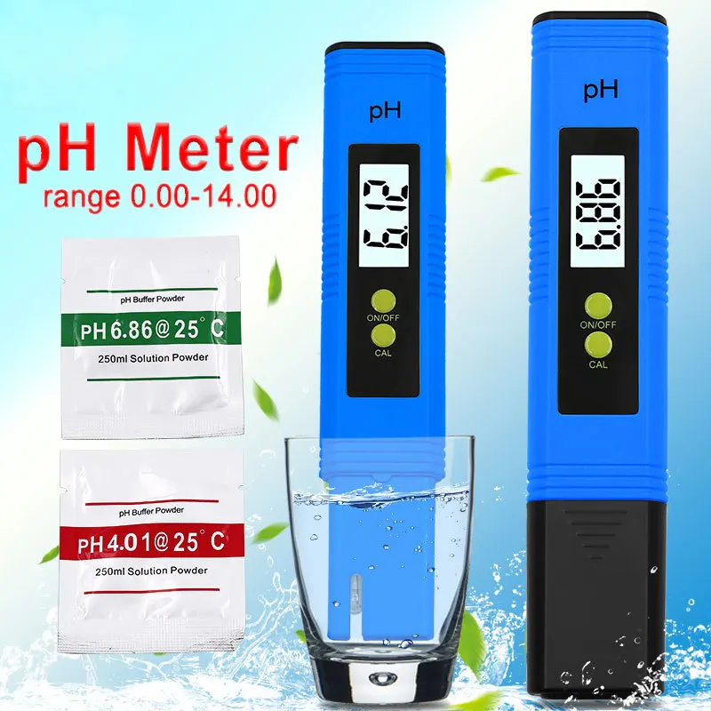 PH Meter 0.01 High Precision for Water Quality Tester with 014