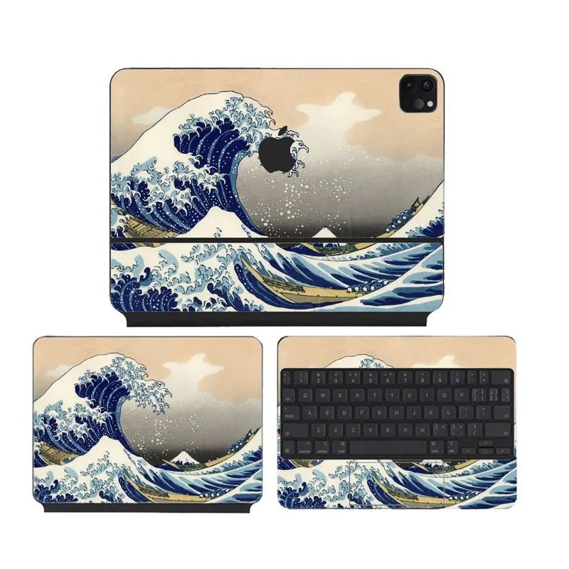 Anti Fingerprints Waterproof Vinyl Decal Stickers Skin for Magic Keyboard Folio for Ipad Pro 13 11 12.9 10.9 inch keyboard stickers vinyl film sticker