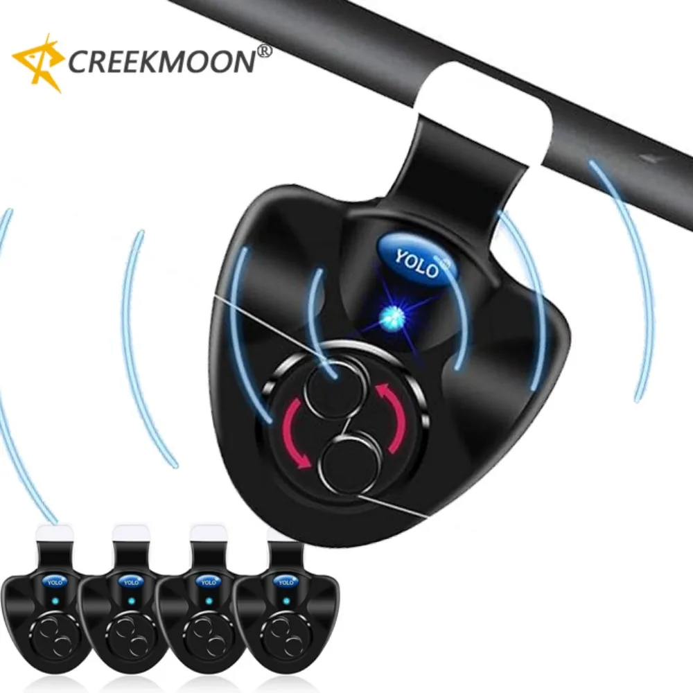 High-Sensitivity LED Fishing Bite Alarm with Sound Alert
