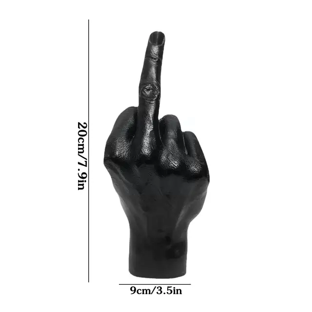 Modern Északi Stílusú Középső Ujjszobor Gyanta Otthon Cserepes Dekoráció Virág Szobrot Kerti Kézműves Növény E5V6 - Image 5