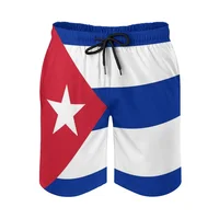 Cuban Flag 3d Print Cuba Swim Trunks Men Drawstring Quick Dry Street Beach Shorts Swimwear Bathing Suits Surf Board Shorts 1