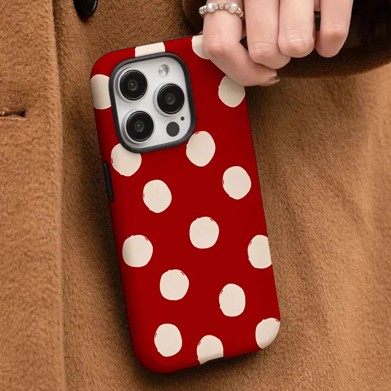 Stylish Shockproof Phone Case with INS Grid Pattern & Cute Flower Design