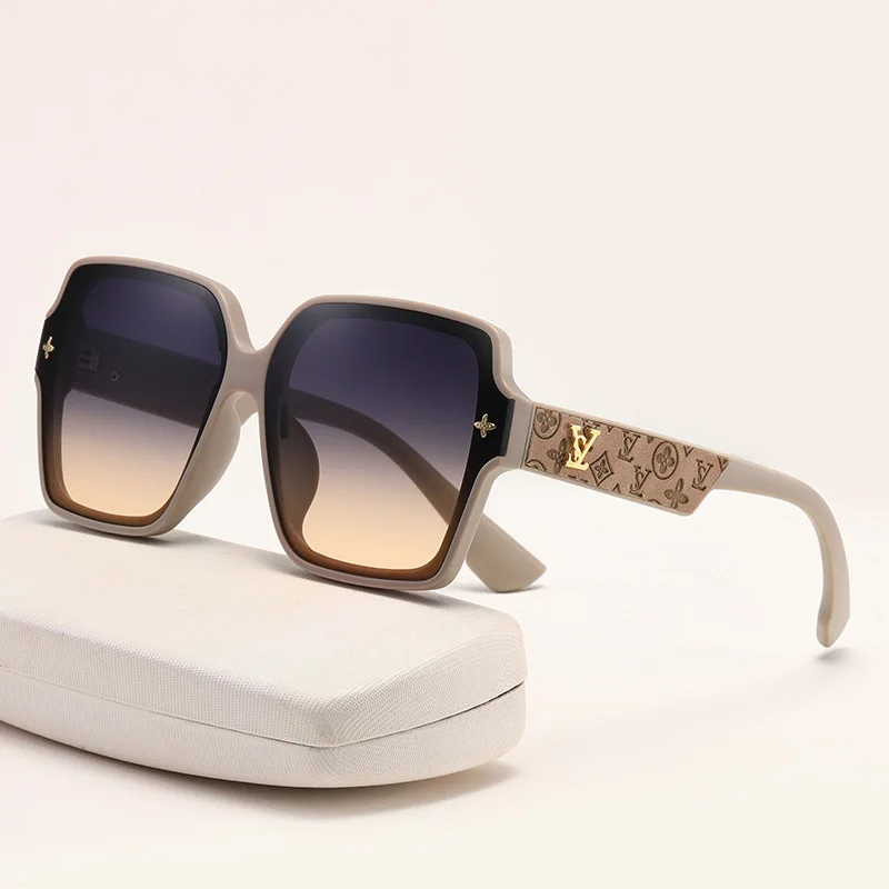 Polarized Sunglasses Retro Sunglasses Fashion Box Women's Luxury Personalized Sunglasses Outdoor UV Protection UV400 Large Frame Driving Glasses