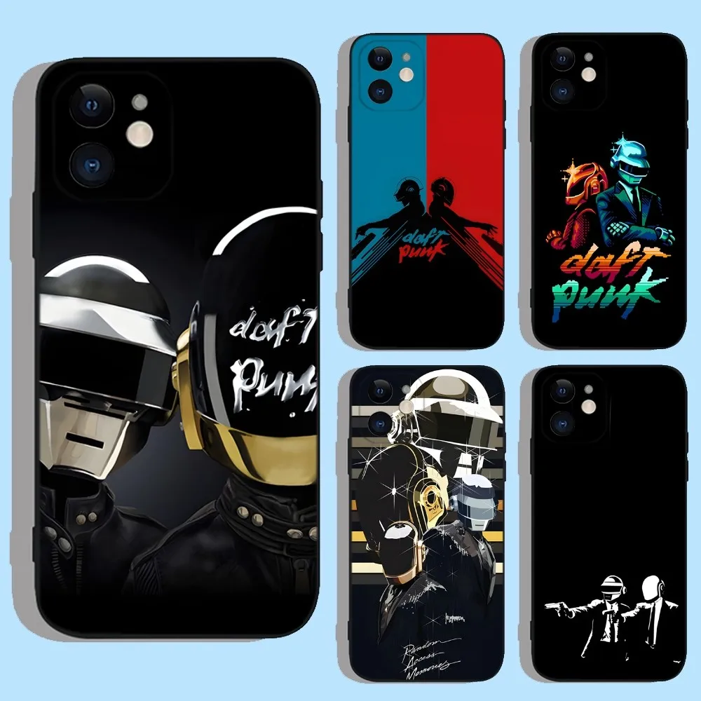 Daft Punk Band Silicone Black Phone Case