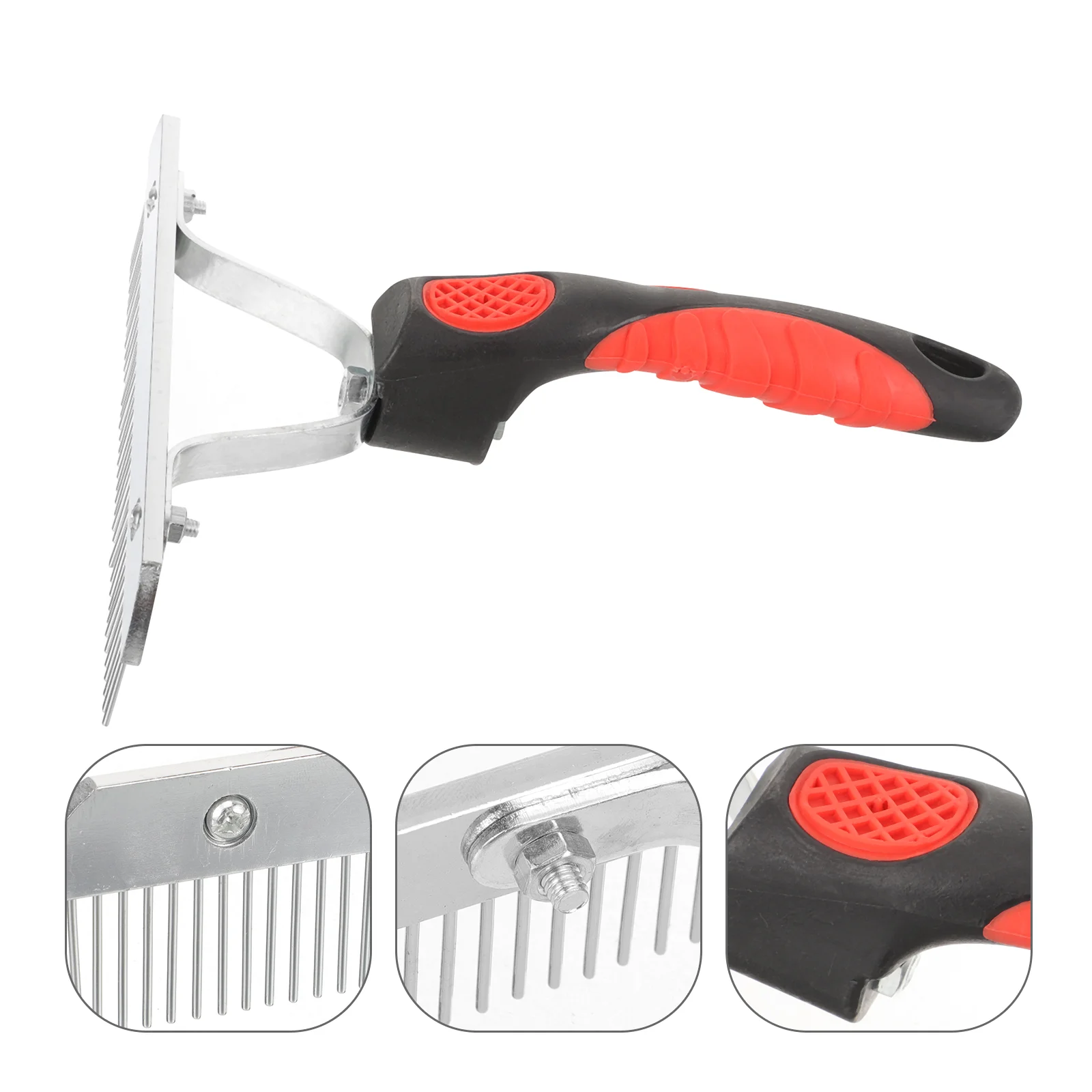 

Tools Horse Sweat Scraper Hair Practical Rake Metal Hairbrush Grooming Supply Rubber Pet Comb