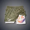 Men's Smiling Face Printed Fitness Shorts, Double-Layer 2-in-1 Quick Drying Fitness Outdoor Leisure Training Sports Shorts 4