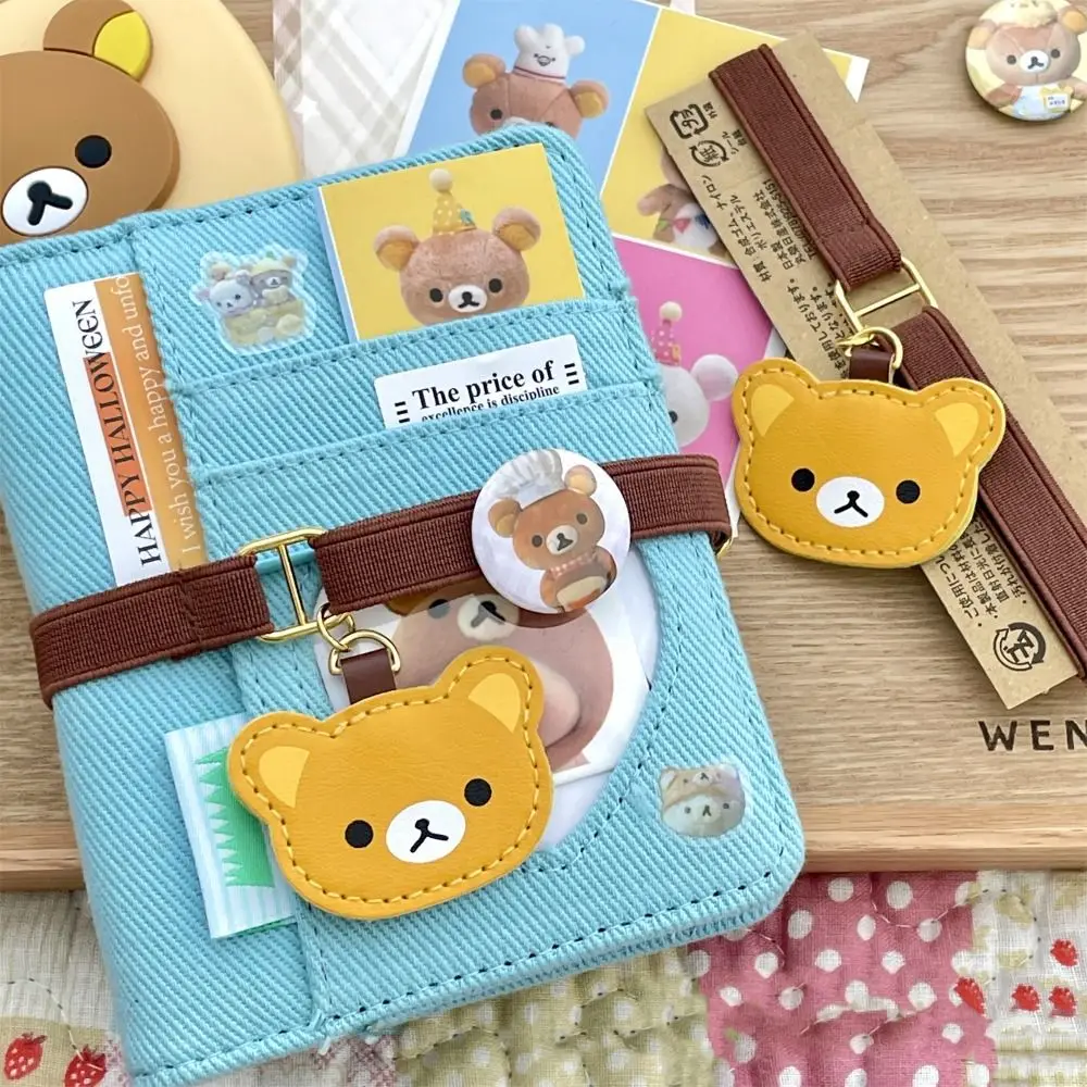 Creative Cartoon Bear Notebook Straps Loose-leaf Notebook Adjustable Elastic Band Binding Rope DIY Decoration 3